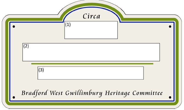 Native Plaque Sample Heritage Plaque Application Form